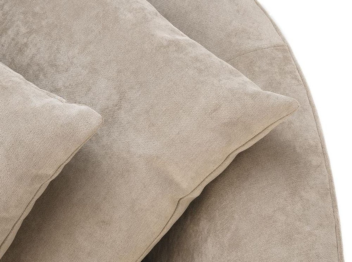 Luxus Hotel Sofa Greige 255 x 91 x H. 72 cm - Designer Kollektion