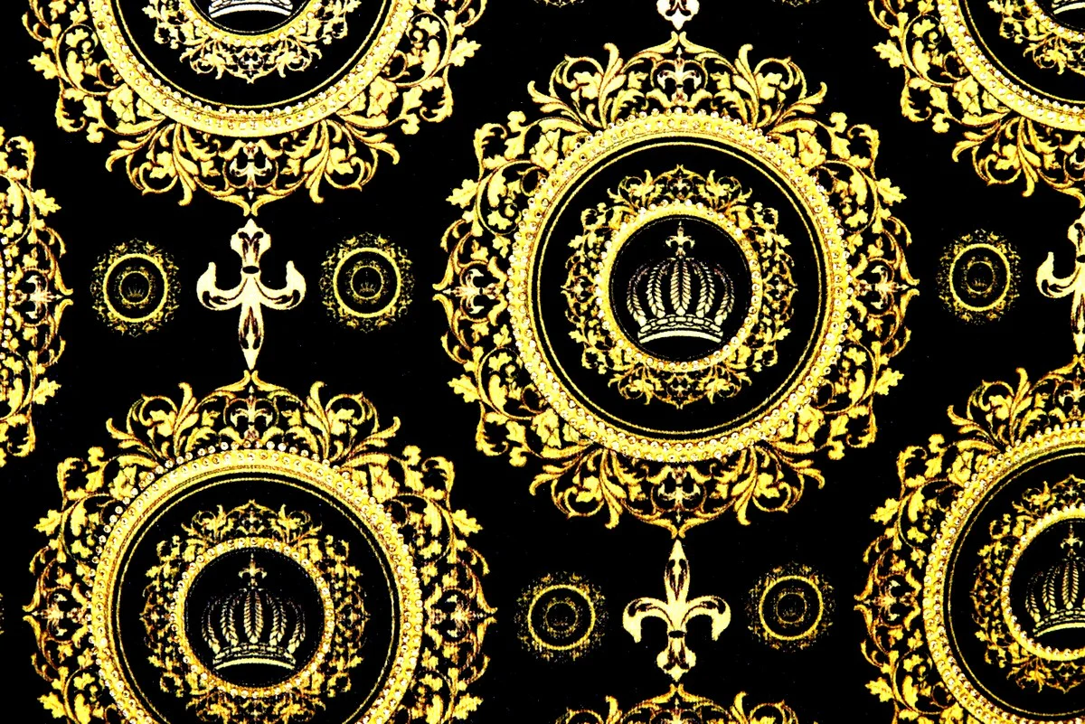 Harald Glööckler Luxus Deko Kissen Pompöös by Golden Crowns 50 x 50 cm - Glööckler Kissen mit Glitzersteinen