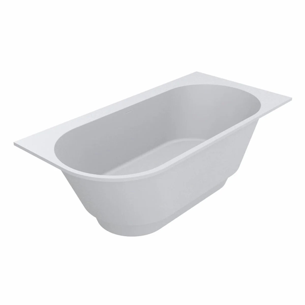 Freistehende Luxus Badewanne Matt Weiß 190 cm - Badezimmer Möbel