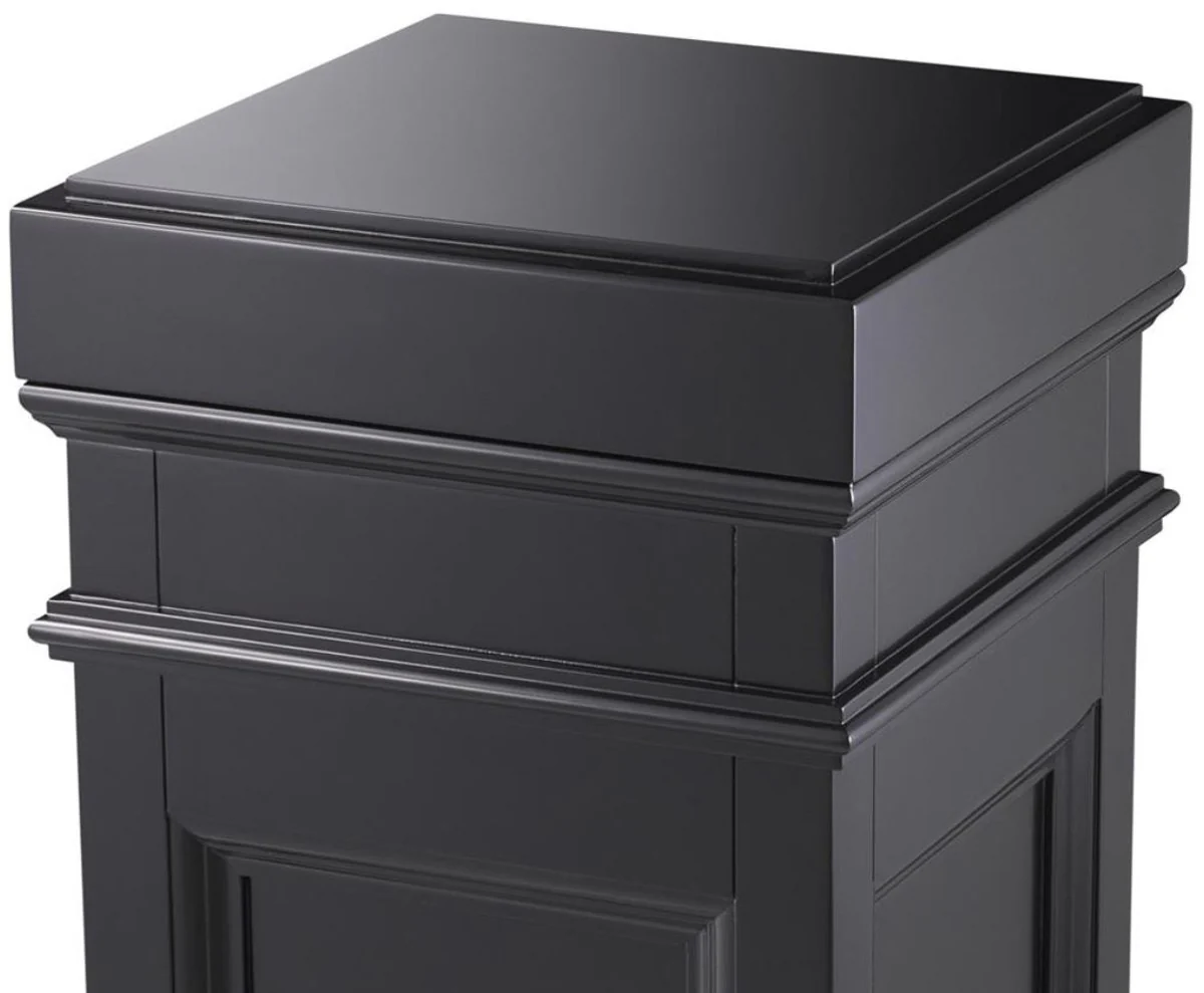 Säule Schwarz 44 x 44 x H. 103 cm - Luxus Beistelltisch