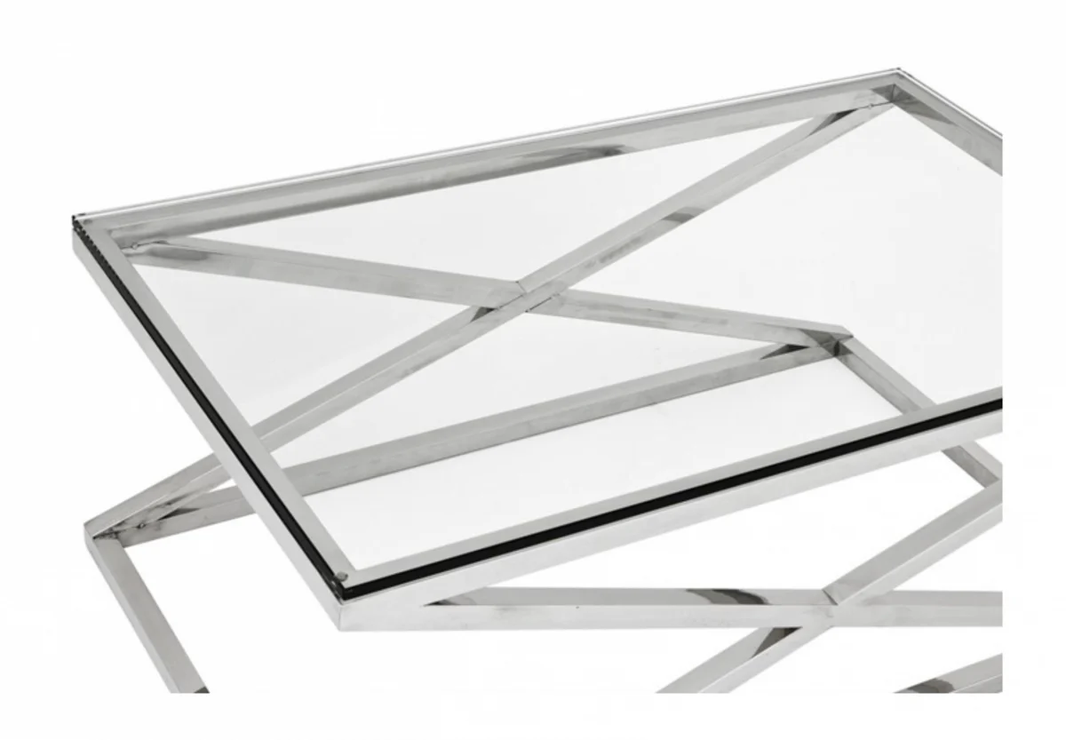 Luxus Art Deco Designer Couchtisch 120 x 70 x H. 47 cm - Wohnzimmer Salon Tisch - Luxus Kollektion