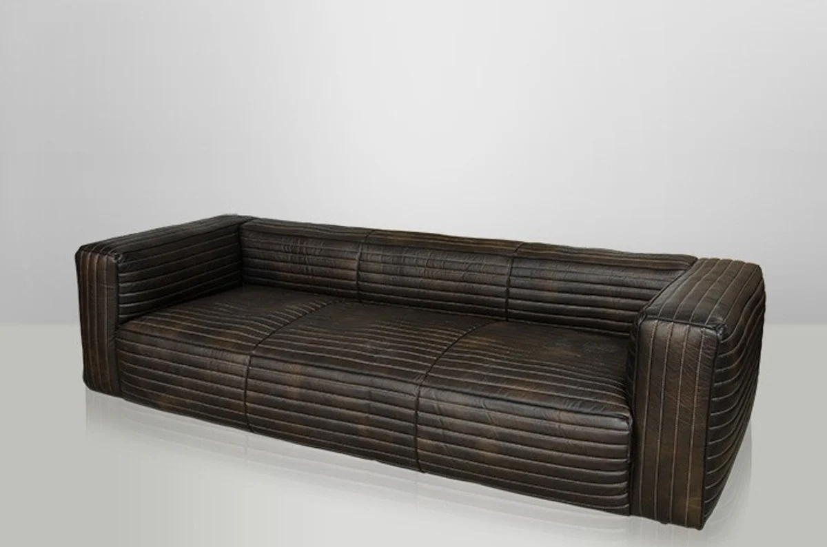 Luxus Echt Leder Sofa VLAB Leder New Fudge - 3 Sitzer - Luxus Hotel Club Möbel