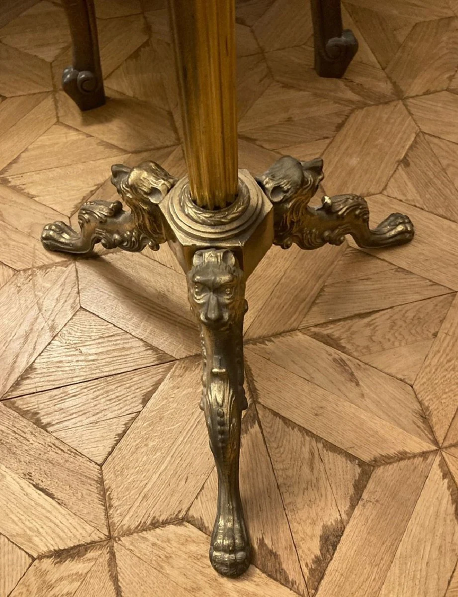 Luxus Barock Dressboy Antik Gold / Braun 47 x 47 x H. 121 cm - Antik Stil Kleiderständer - Garderobenständer - Stummer Diener - Schlafzimmer Accessoires - Barock Möbel