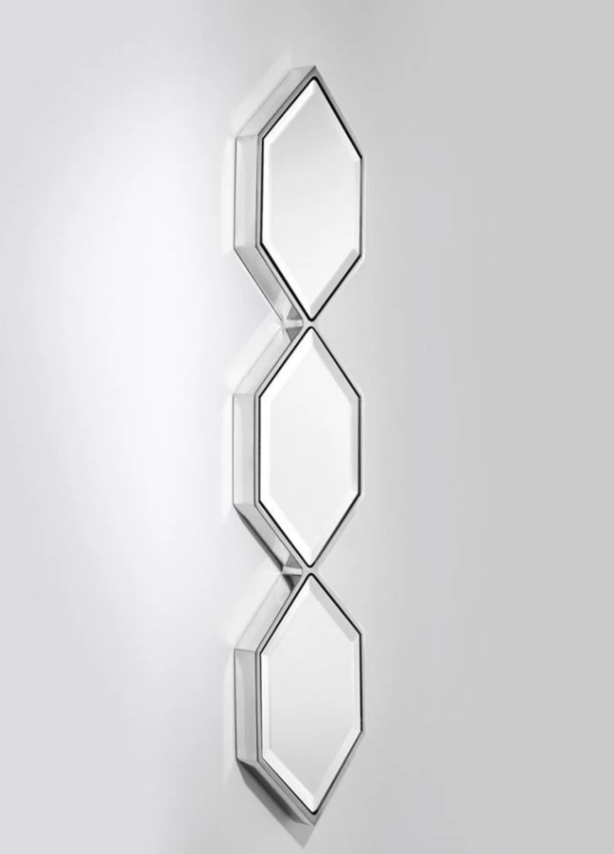 Designer Spiegel Silber 25 x H. 110 cm - Luxus Wandspiegel