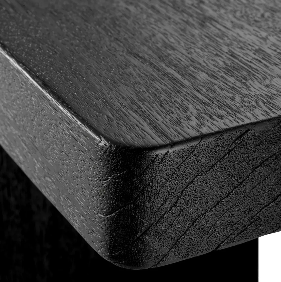 Luxus Couchtisch Schwarz 240 x 35 x H. 41 cm - Riesiger Massivholz Wohnzimmertisch - Wohnzimmer Möbel - Hotel Möbel - Luxus Möbel - Luxus Einrichtung