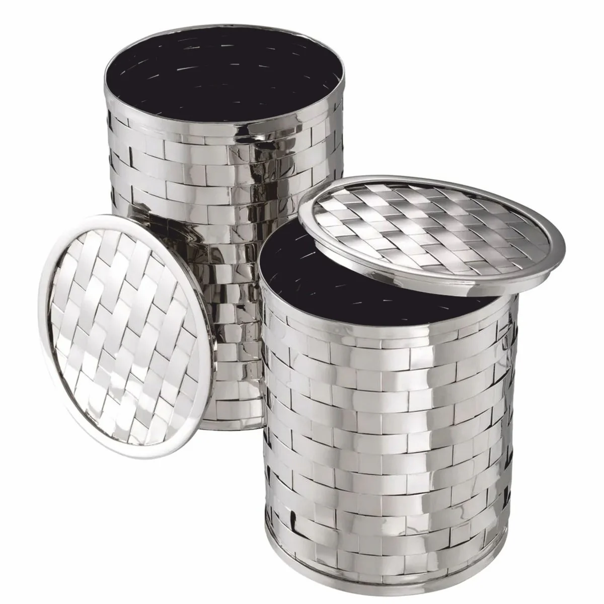 Luxus Keksdosen 2er Set Silber - Luxus Accessoires