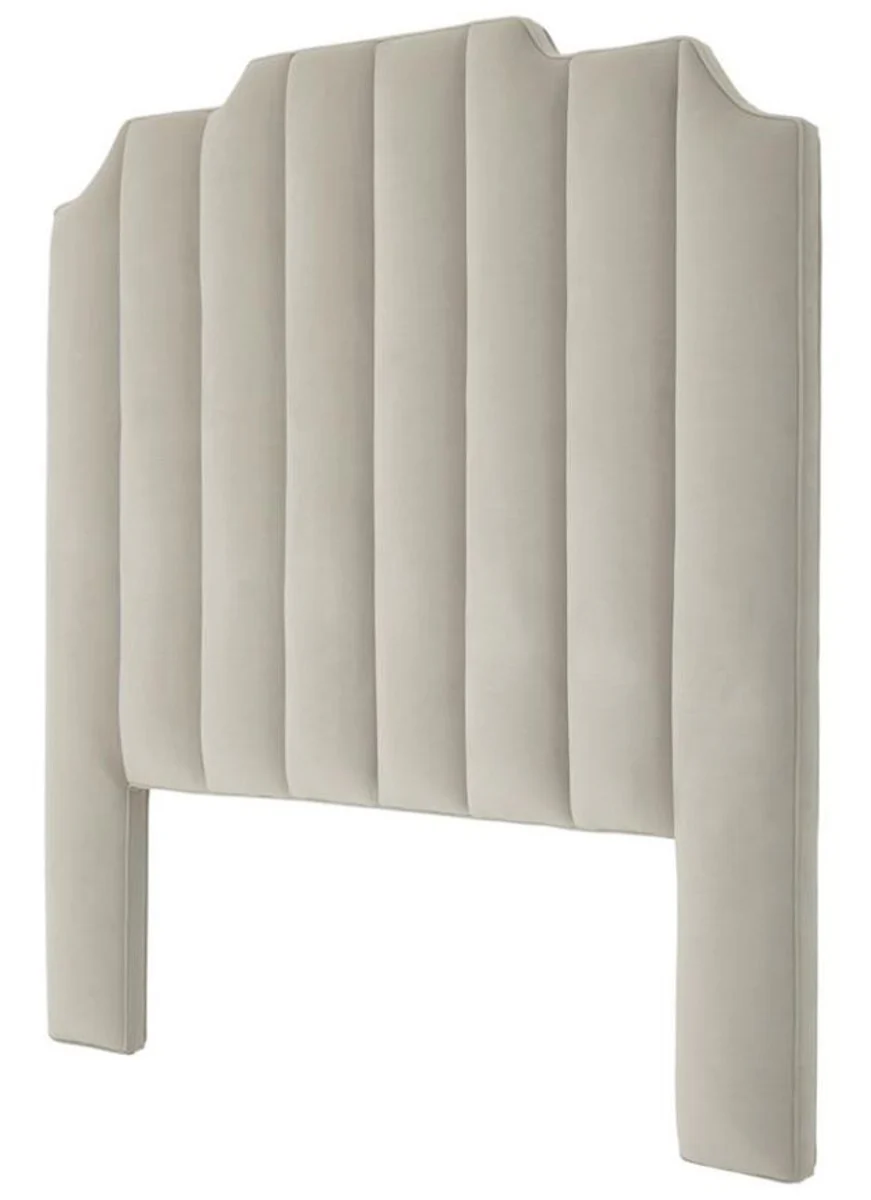 Luxus Bett-Kopfteil Hellgrau 189 x H. 181 cm - Designer Schlafzimmermöbel