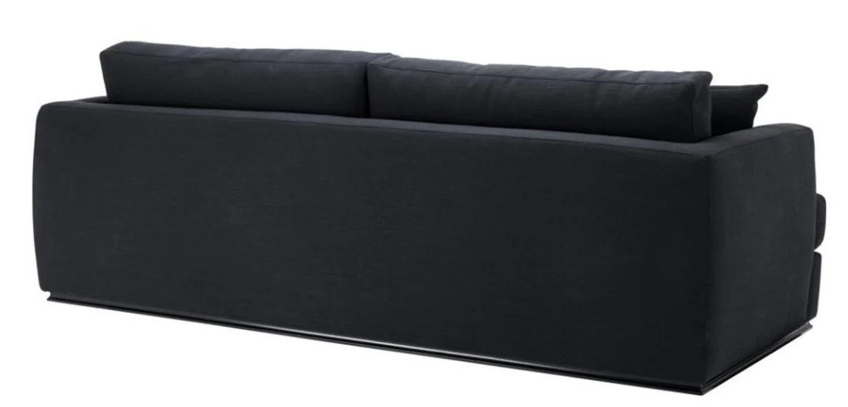 Luxus Hotel Sofa Schwarz 234 x 103 x H. 86 cm - Limited Edition