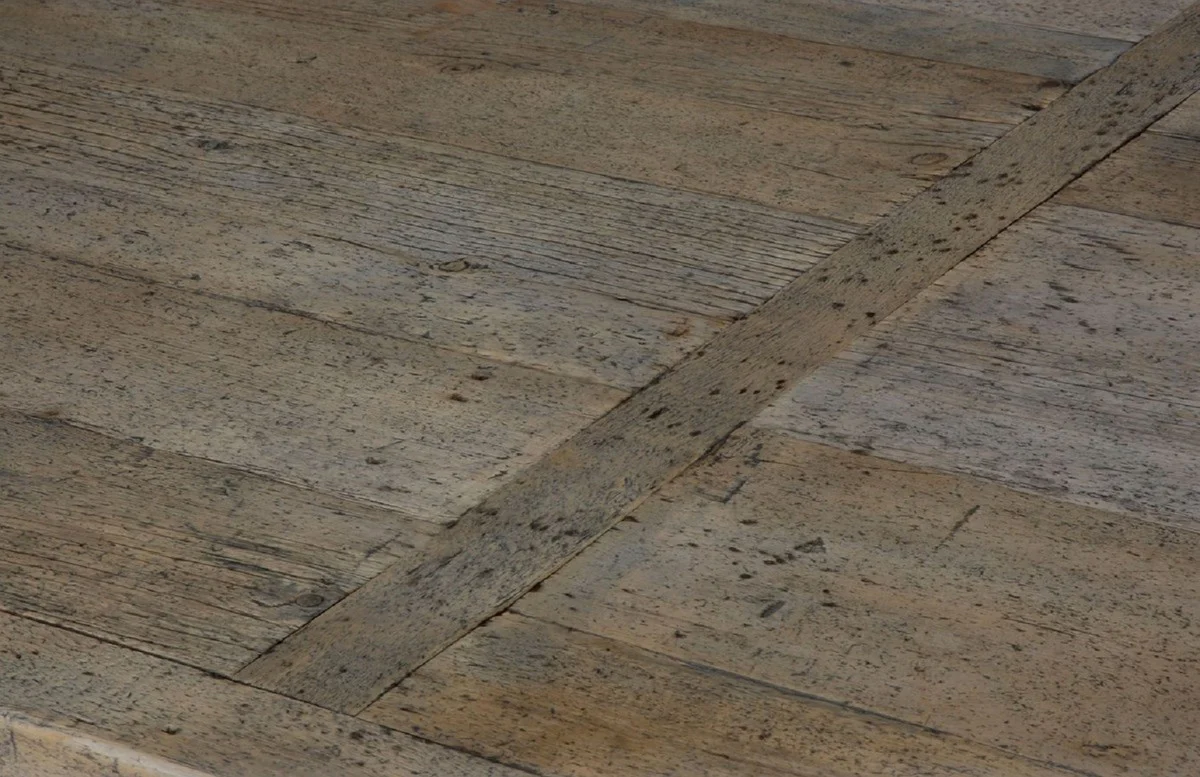 Landhausstil Esstisch Braun 330 x 110 x H. 77 cm - Rustikaler Massivholz Küchentisch - Rustikale Massivholz Esszimmer Möbel - Landhausstil Esszimmer Möbel