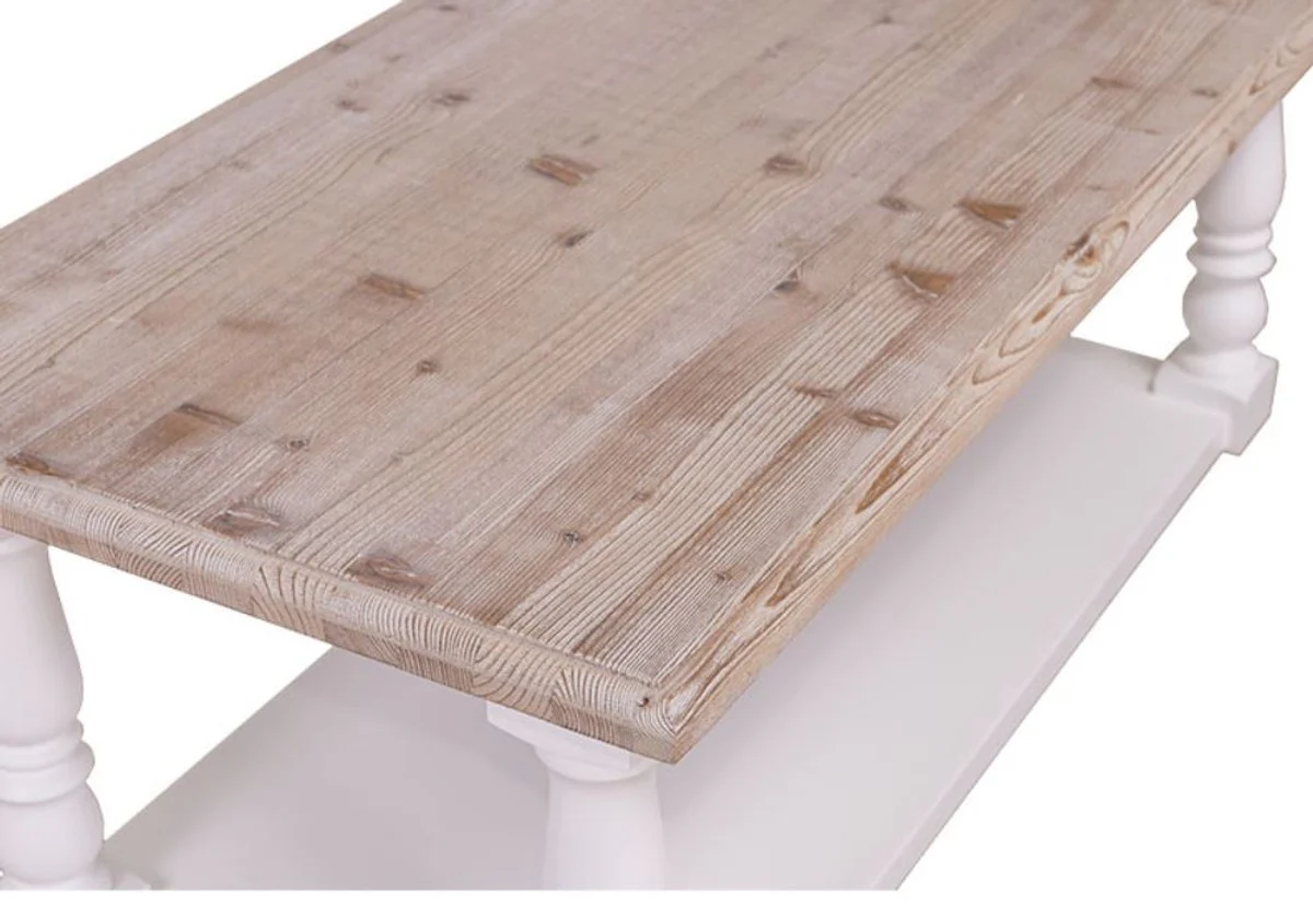 Landhausstil Couchtisch 120 x 60 x H. 45 cm - Landhausstil Möbel