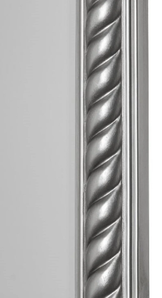 Barock Spiegel / Wandspiegel Antik Silber 62 x H. 82 cm - Möbel im Barockstil