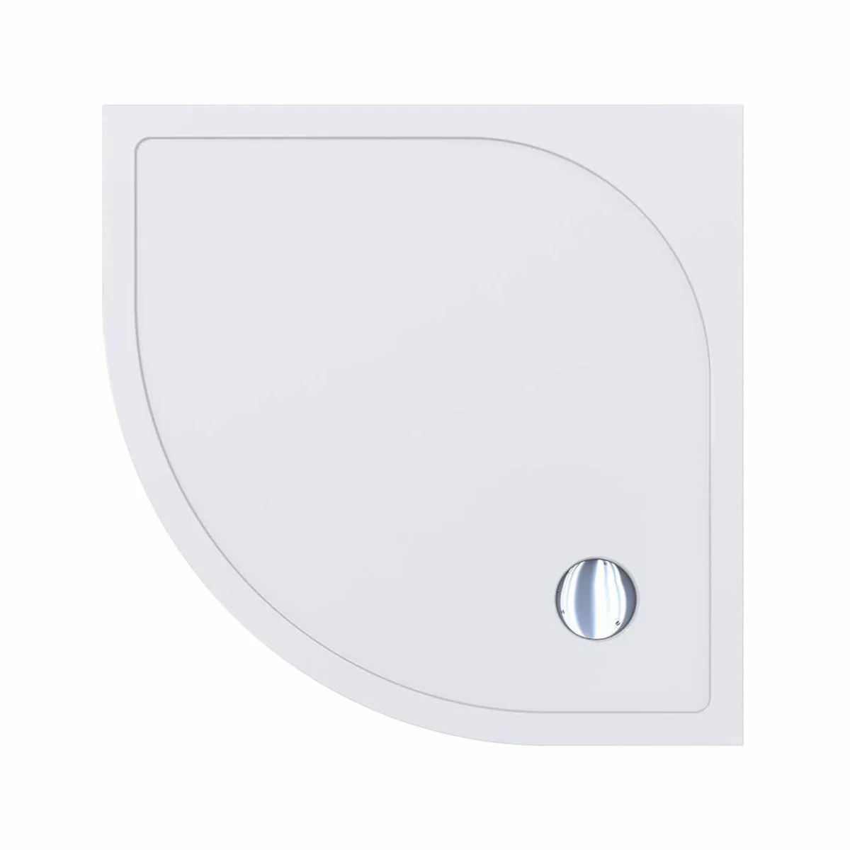 Luxus Duschwanne Hochglanz Weiß 79,4 cm - Badezimmer Interior