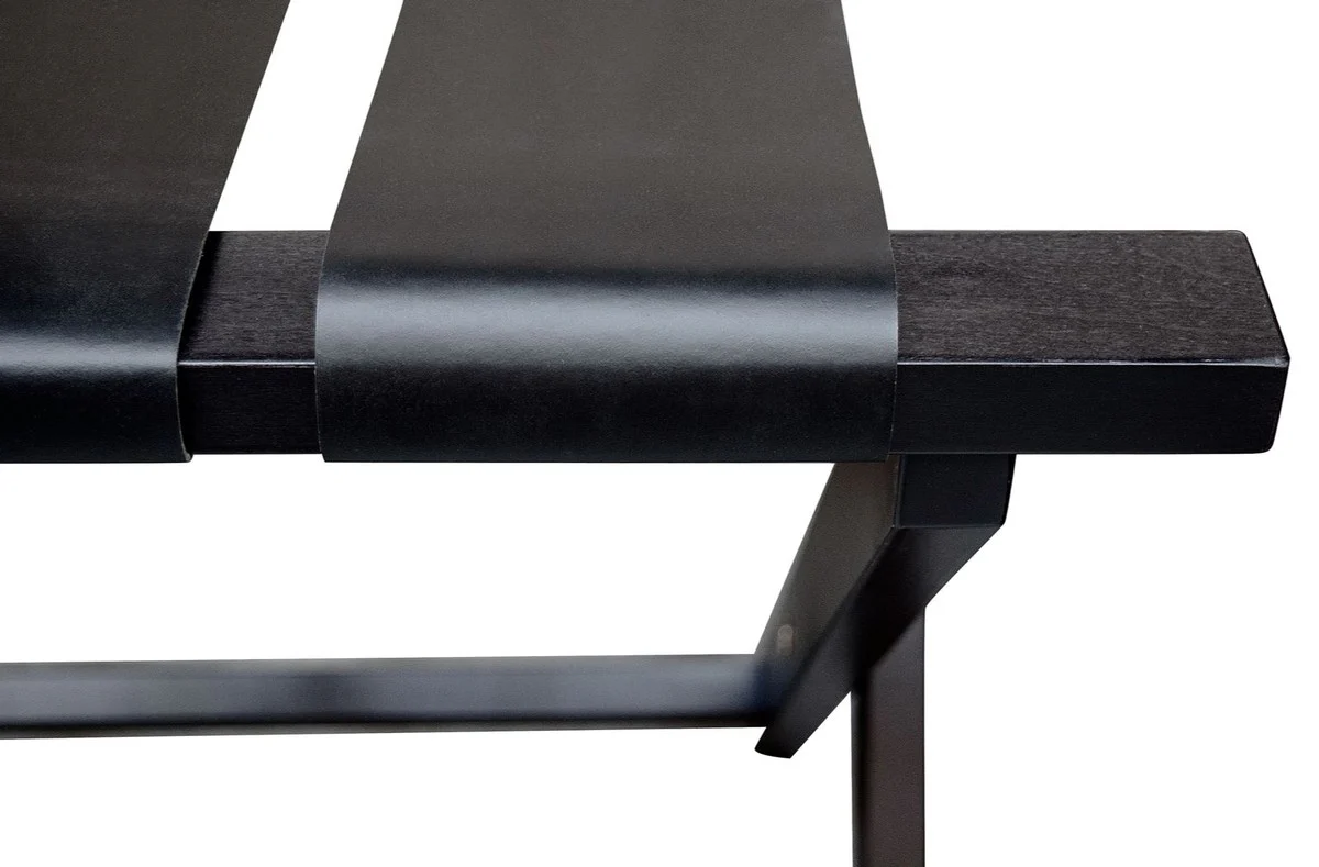 Luxus Kofferständer / Gepäckablage Schwarz 70 x 50 x H. 59 cm - Hotel Möbel & Accessoires