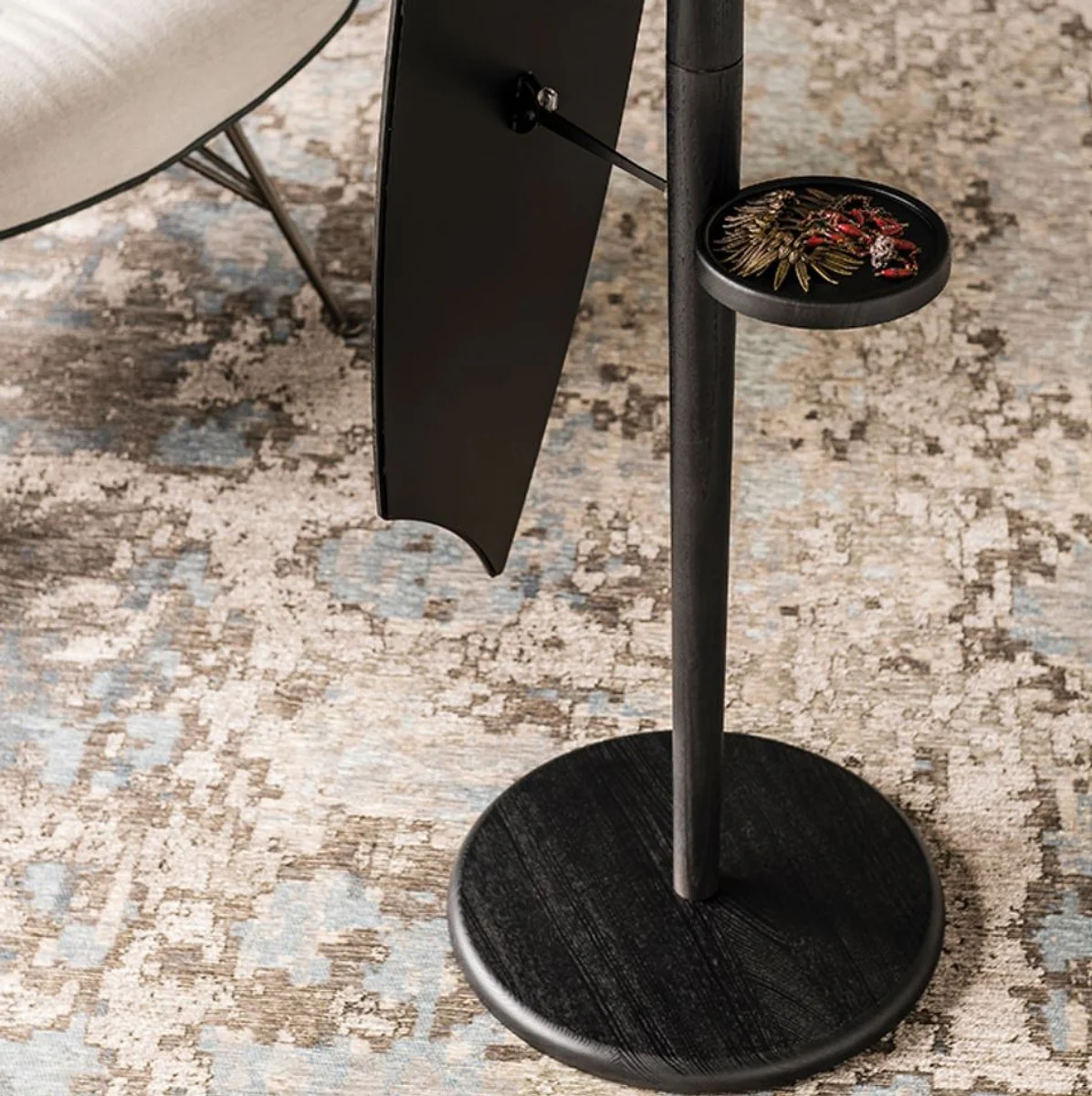 Luxus Standspiegel Schwarz 36 x H. 180 cm - Schlafzimmer Spiegel - Hotel Spiegel - Boutique Spiegel - Luxus Qualität - Made in Italy