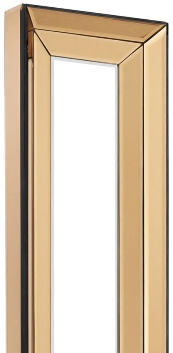 Luxus Spiegel / Wandspiegel Bernsteinfarben 24,5 x 6,5 x H. 200,5 cm - Hotel Möbel