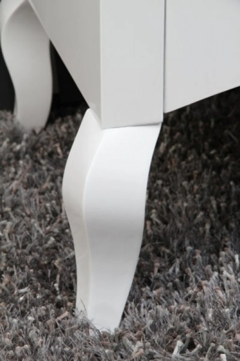 Barock Kommode Weiss Hochglanz Breite 160 cm, Höhe 87 cm - Moderne Barock Möbel