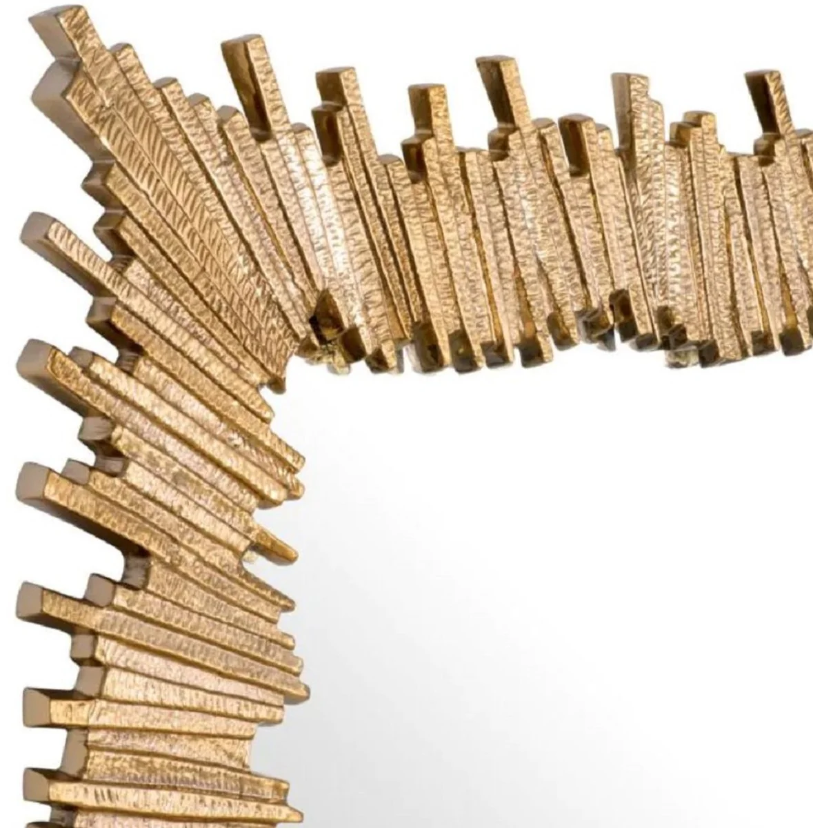 Luxus Aluminium Spiegel Gold H. 140 cm