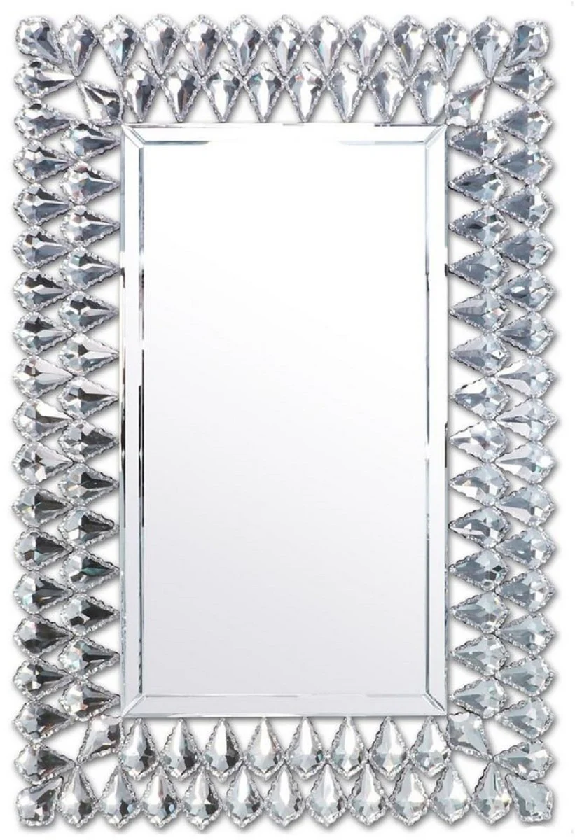 Art Deco Kristall Wandspiegel 66, 2 x 3 x H. 96,6 cm - Rechteckiger Wohnzimmer Spiegel - Art Deco Möbel