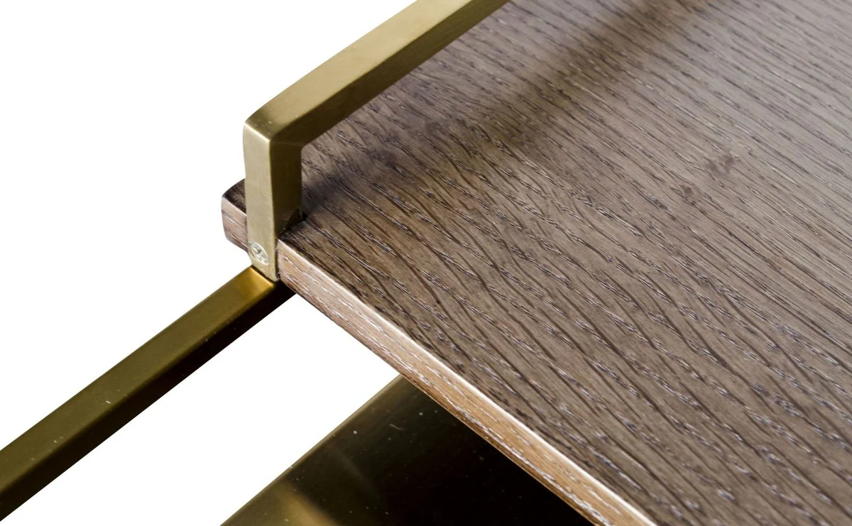 Luxus Designer Beistelltisch Gold 45 x 45 x H. 80,5 cm - Designer Möbel