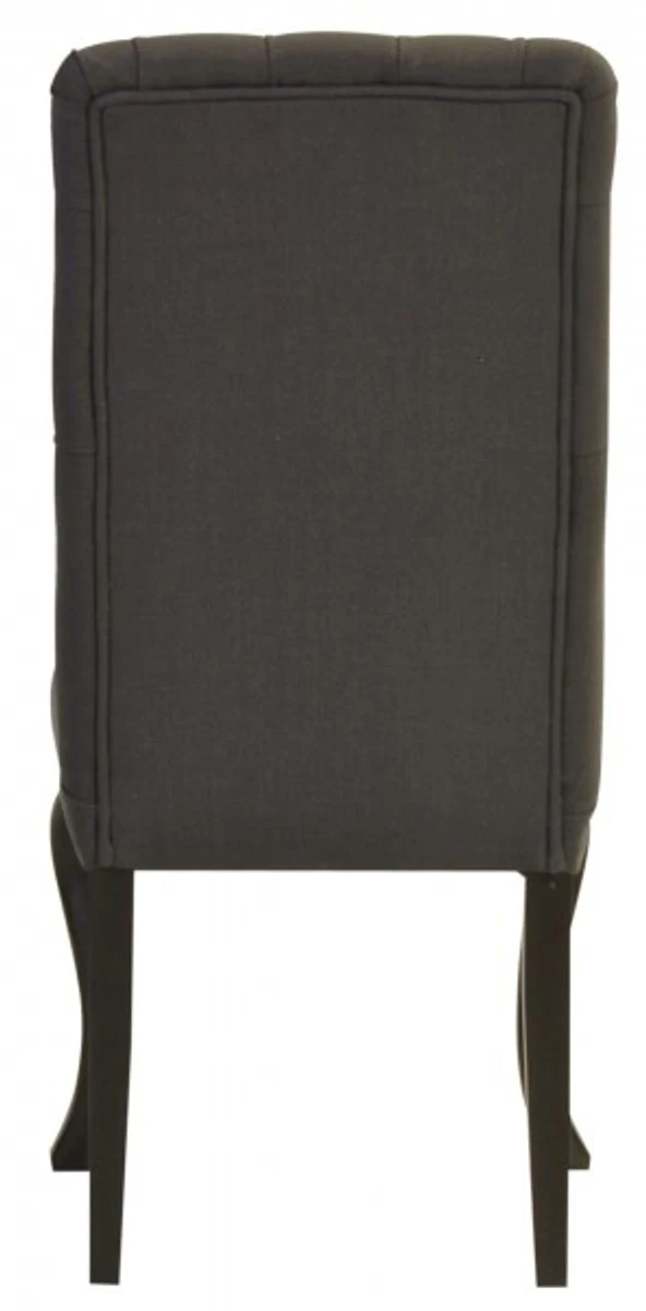 Designer Esszimmer Stuhl ModEF 227 Dunkelgrau / Braun - Hoteleinrichtung - Buchenholz - Chesterfield Design