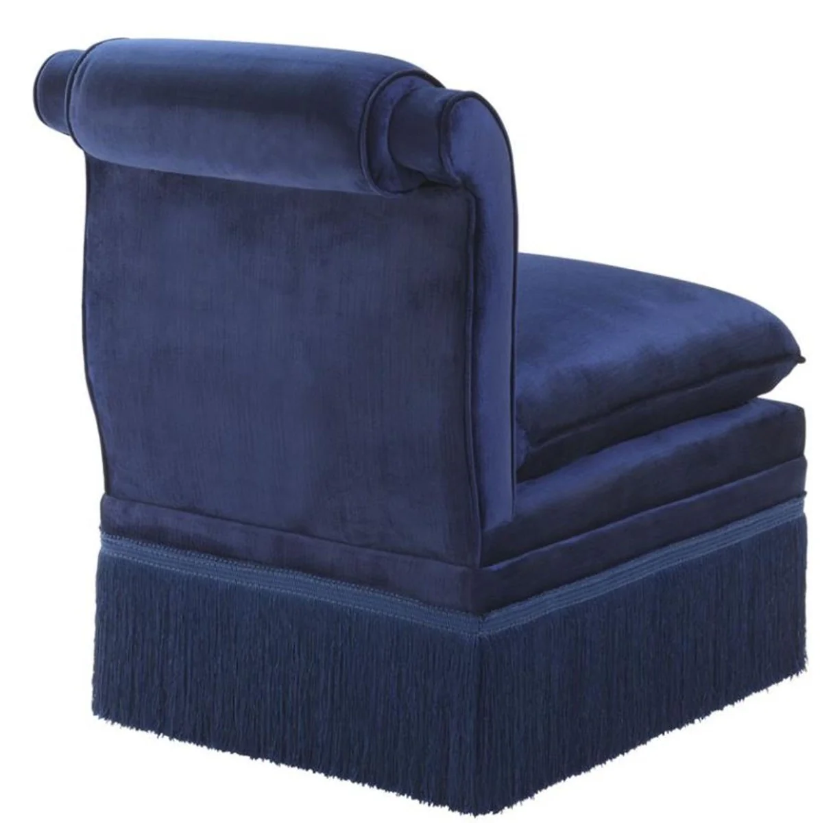 Luxus Designer Sessel Blau 55 x 74 x H. 74 cm - Limited Edition