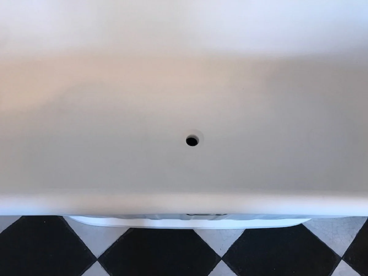 Freistehende Luxus Jugendstil Badewanne Weiß 169 x 80 x H. 57 cm - Luxus Qualität