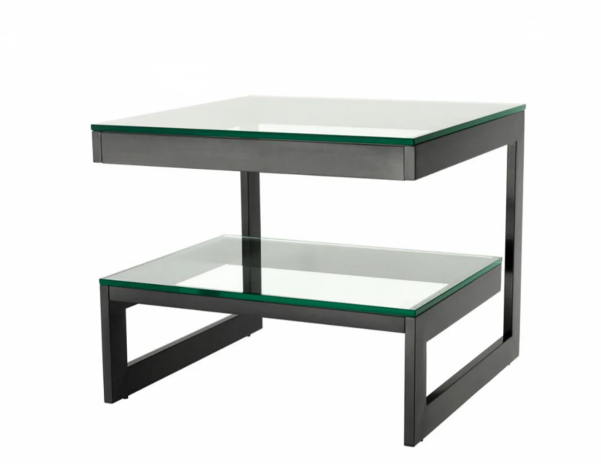 Luxus Art Deco Designer Beistelltisch Bronze - Hotel Tisch Möbel