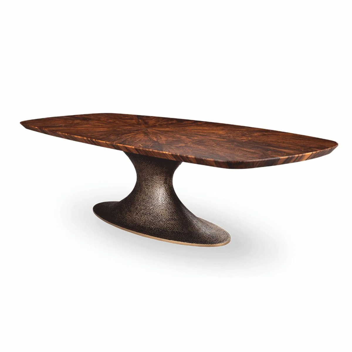 Luxus Esstisch Braun / Antik Gelbgold 310 cm - Esszimmmer Möbel