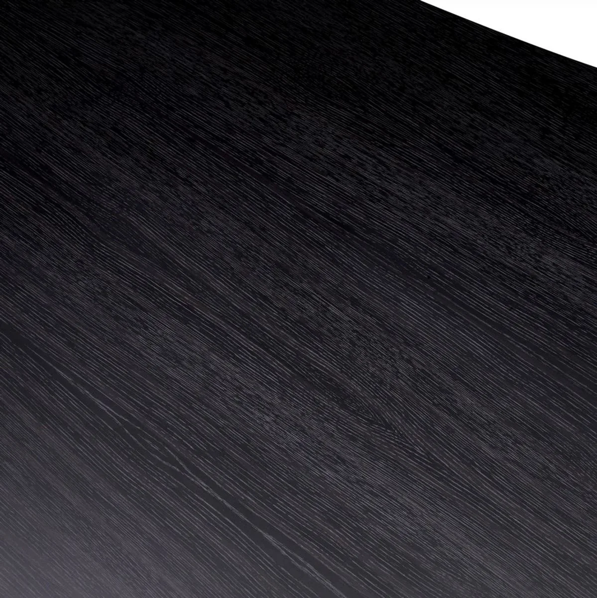 Luxus Couchtisch Schwarzgrau 185 x 120 x H. 30 cm - Massivholz Wohnzimmertisch mit leicht gebogener Tischplatte - Wohnzimmer Möbel - Hotel Möbel - Luxus Möbel - Luxus Einrichtung