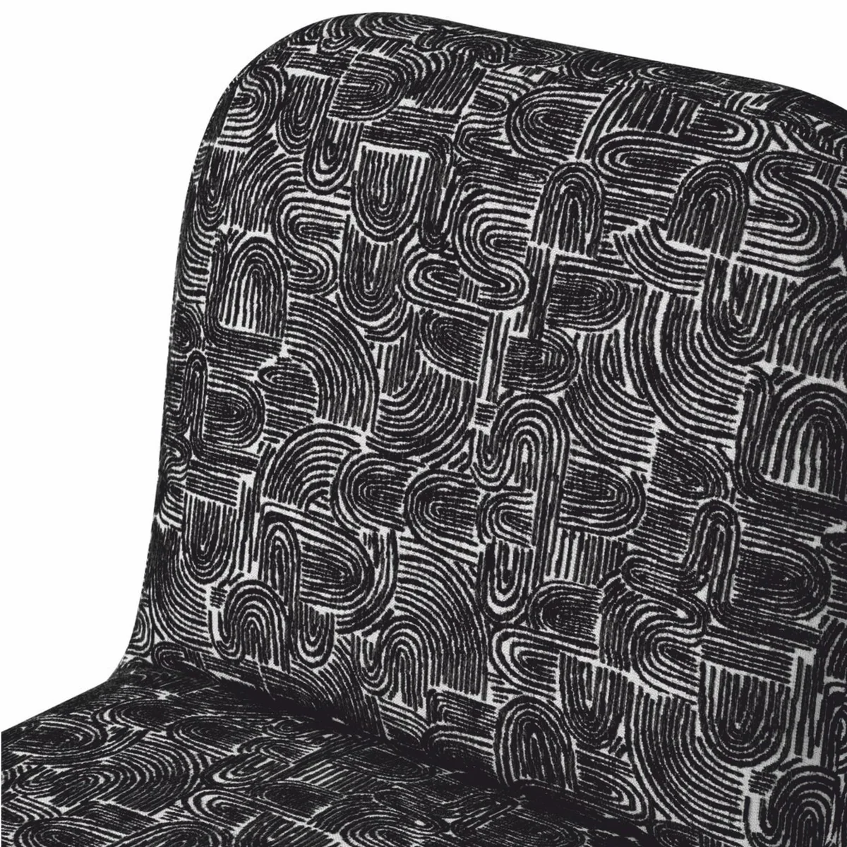 Luxus Esszimmer Stuhl Schwarz / Weiß H. 84,5 cm - Esszimmer Möbel