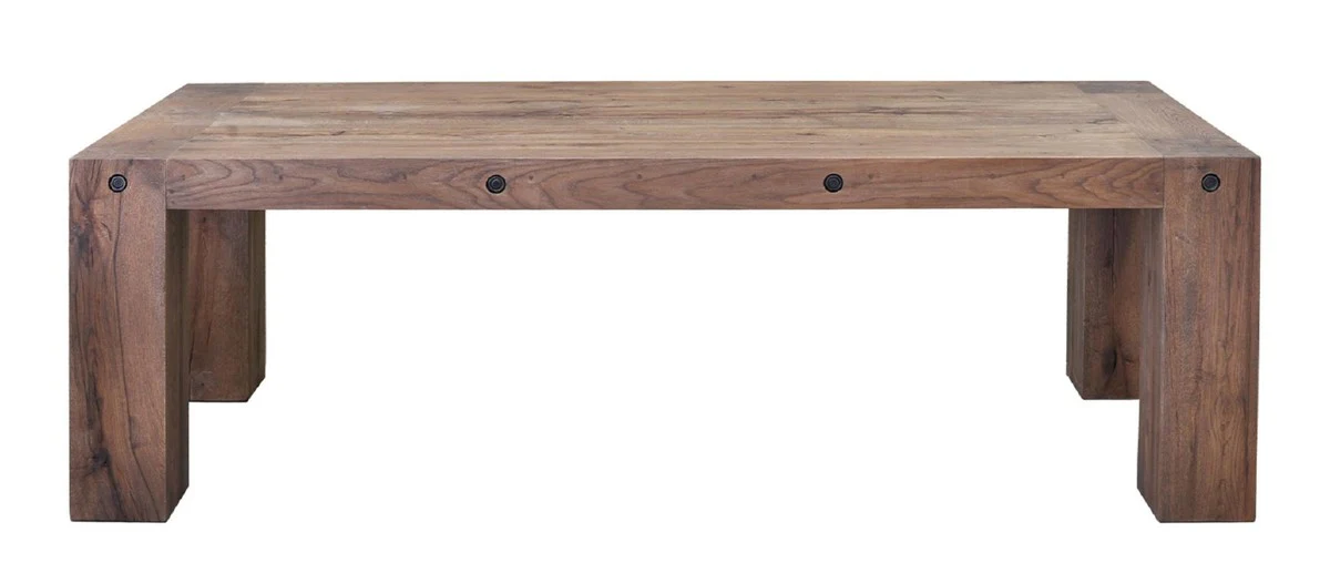 Landhausstil Massivholz Esstisch Braun - Verschiedene Größen - Esszimmer Möbel