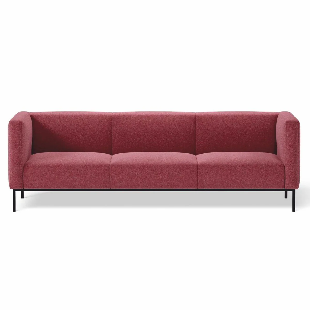 Luxus Sofa Pink / Schwarz 220 cm - Wohnzimmer & Hotel Möbel