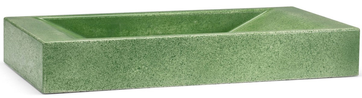 Luxus Beton Waschbecken Schale Matt Grün 60 cm