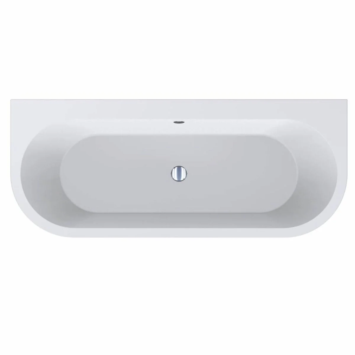 Freistehende Luxus Badewanne Hochglanz Weiß 170 cm - Badezimmer Möbel