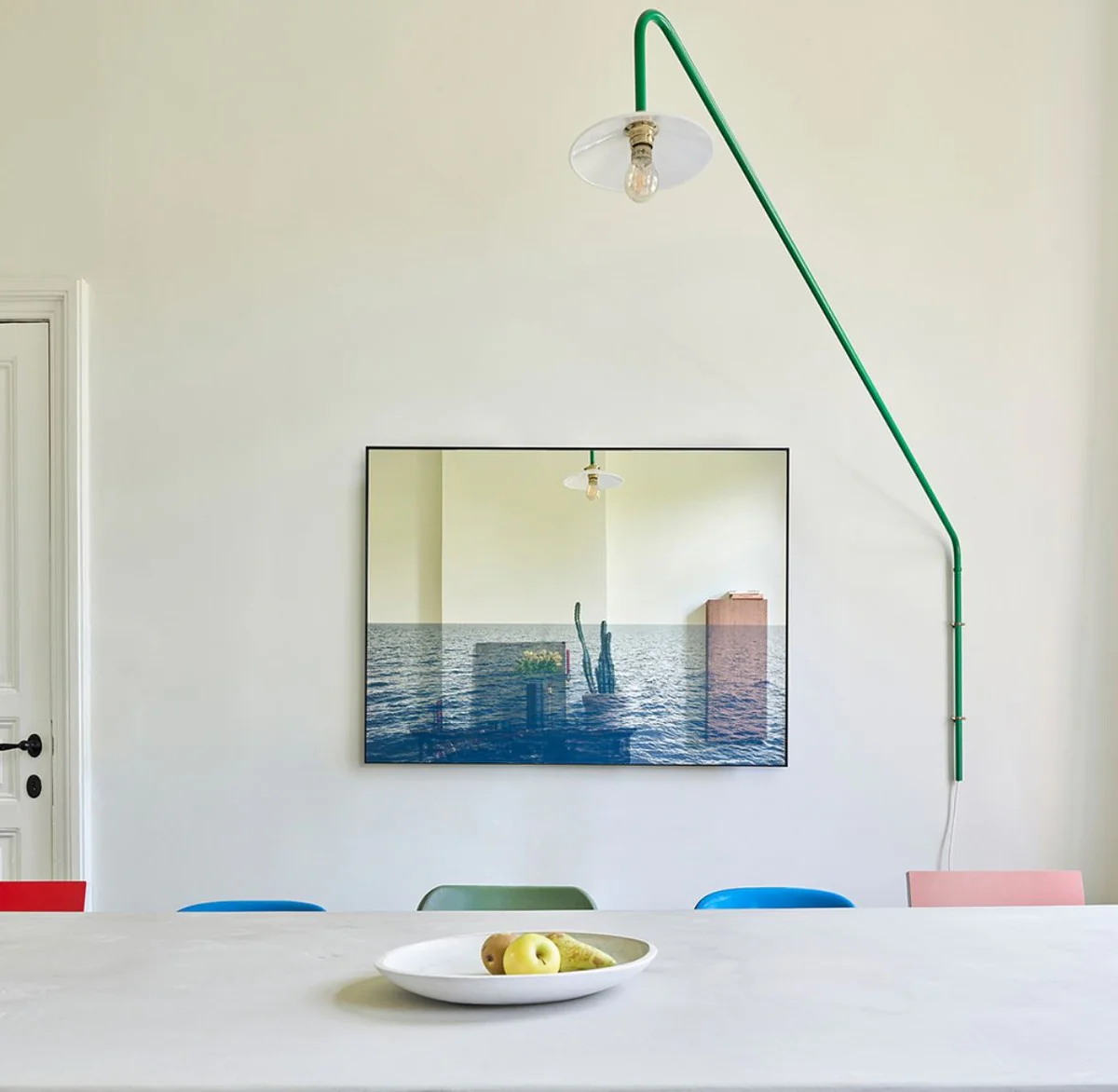 Luxus Wandspiegel Meer Blau / Schwarz 120 x 2 x H. 90 cm - Rechteckiger Spiegel mit Metallrahmen - Luxus Möbel