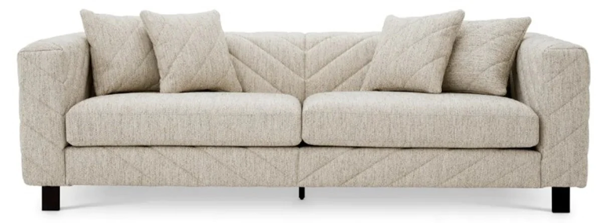 Luxus Sofa Hellgrau 230 cm - Wohnzimmer & Hotel Möbel