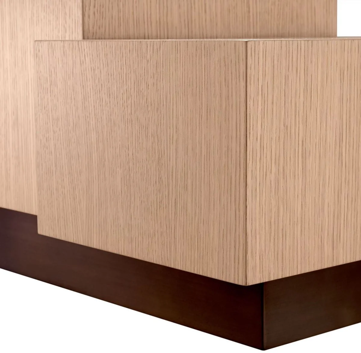 Luxus Beistelltisch Naturfarben / Bronze 70,5 x 50 x H. 40,5 cm - Rechteckiger Wohnzimmer Tisch - Wohnzimmer Möbel - Luxus Möbel - Luxus Einrichtung