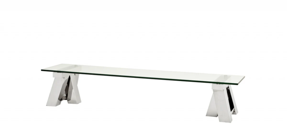 Art Deco Luxus Couchtisch 190 x 45 x H. 36 cm - Wohnzimmer Salon Tisch - Wohnzimmer Tisch Möbel