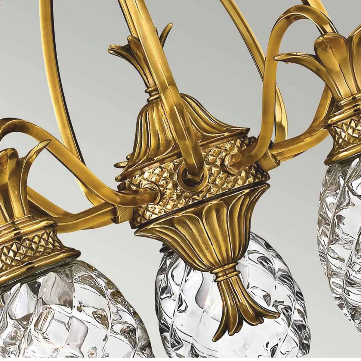 Luxus Barock Messing Kronleuchter Bronze Ø 56 x H. 62,2 cm