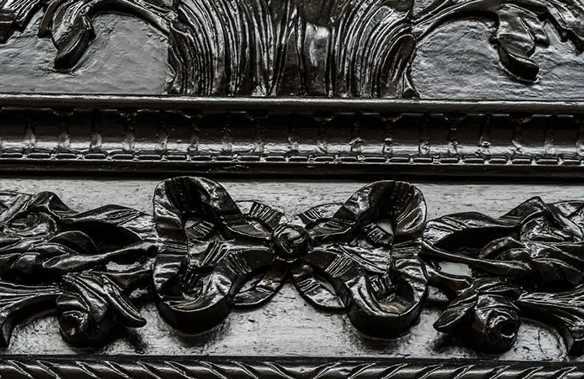 Gigantischer Barock Spiegel Löwe Schwarz H 270 cm B 165 cm - Edel & Prunkvoll