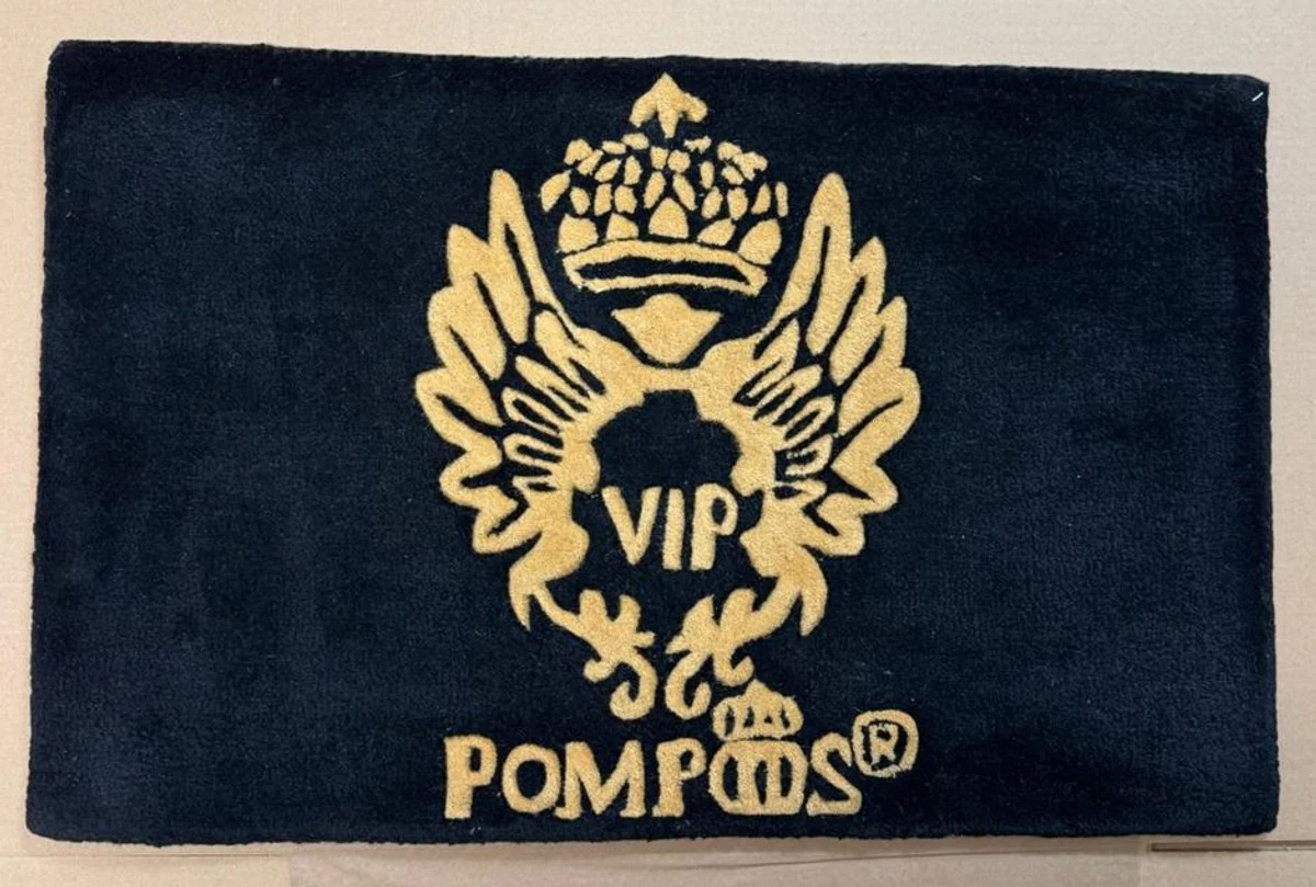 Pompöös by Fußmatte VIP Krone von Harald Glööckler Schwarz / Gold 80 cm