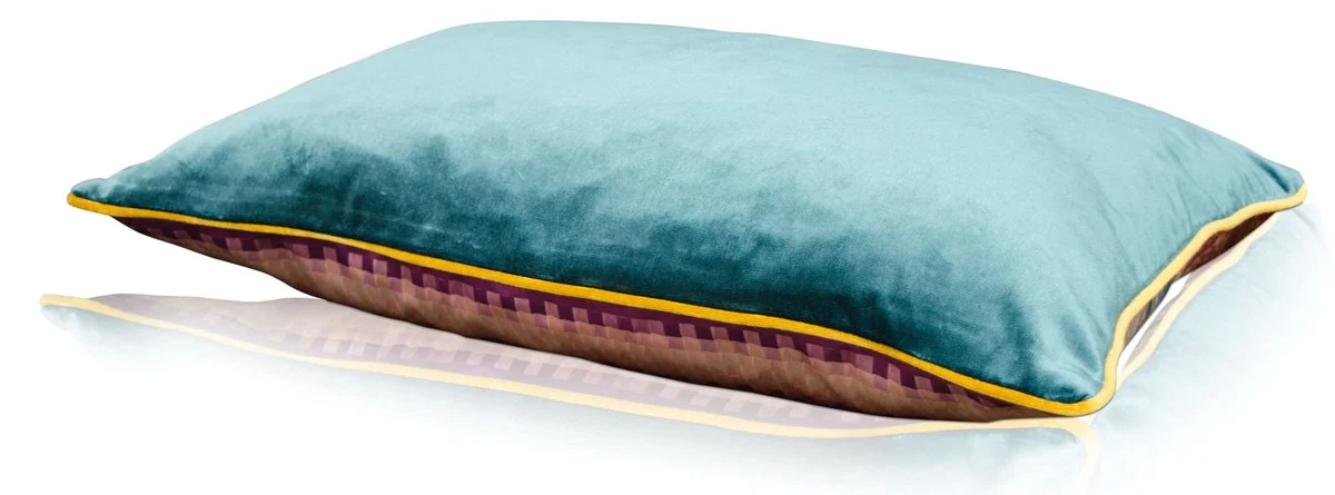 Wohnzimmer Deko Kissen 2er Set Mehrfarbig 60 x 40 cm - Luxus Kollektion