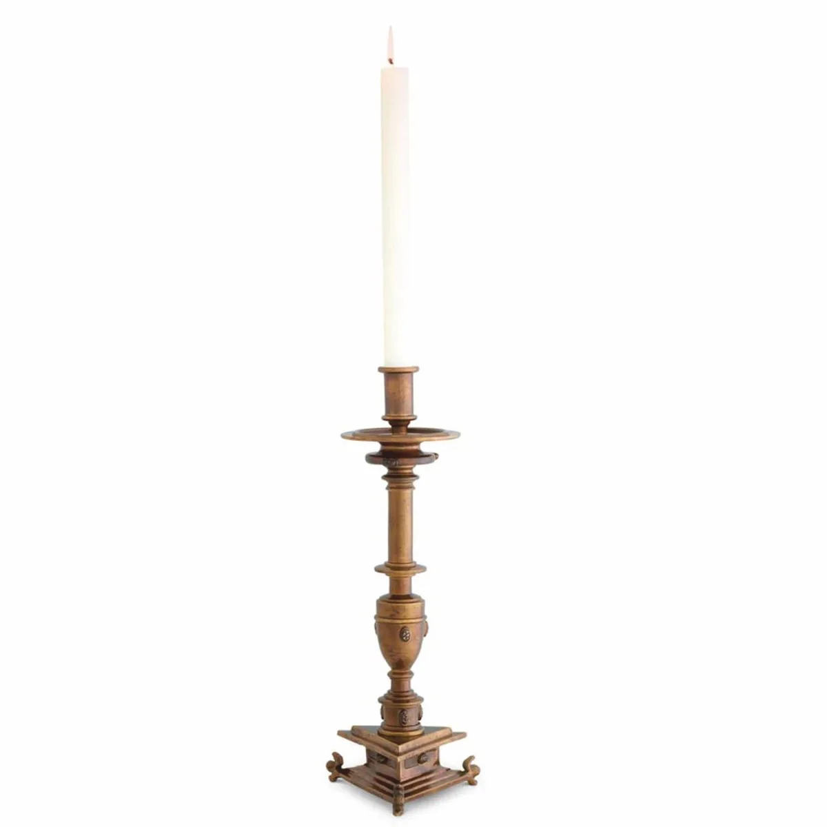 Luxus Barock Kerzenständer Antik Gold H. 39,5 cm - Barock Deko