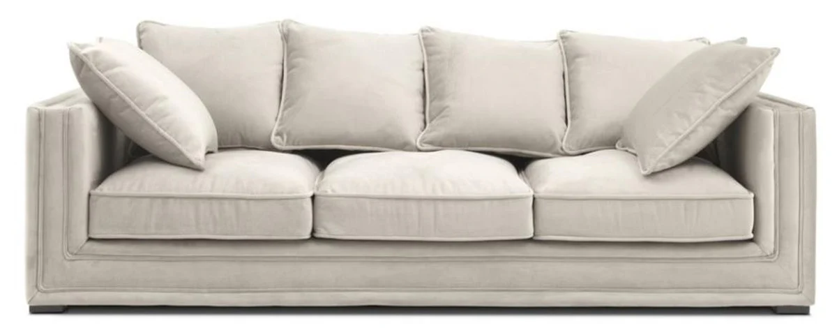 Luxus Designer 3er Sofa Grau - Luxus Hotel Möbel