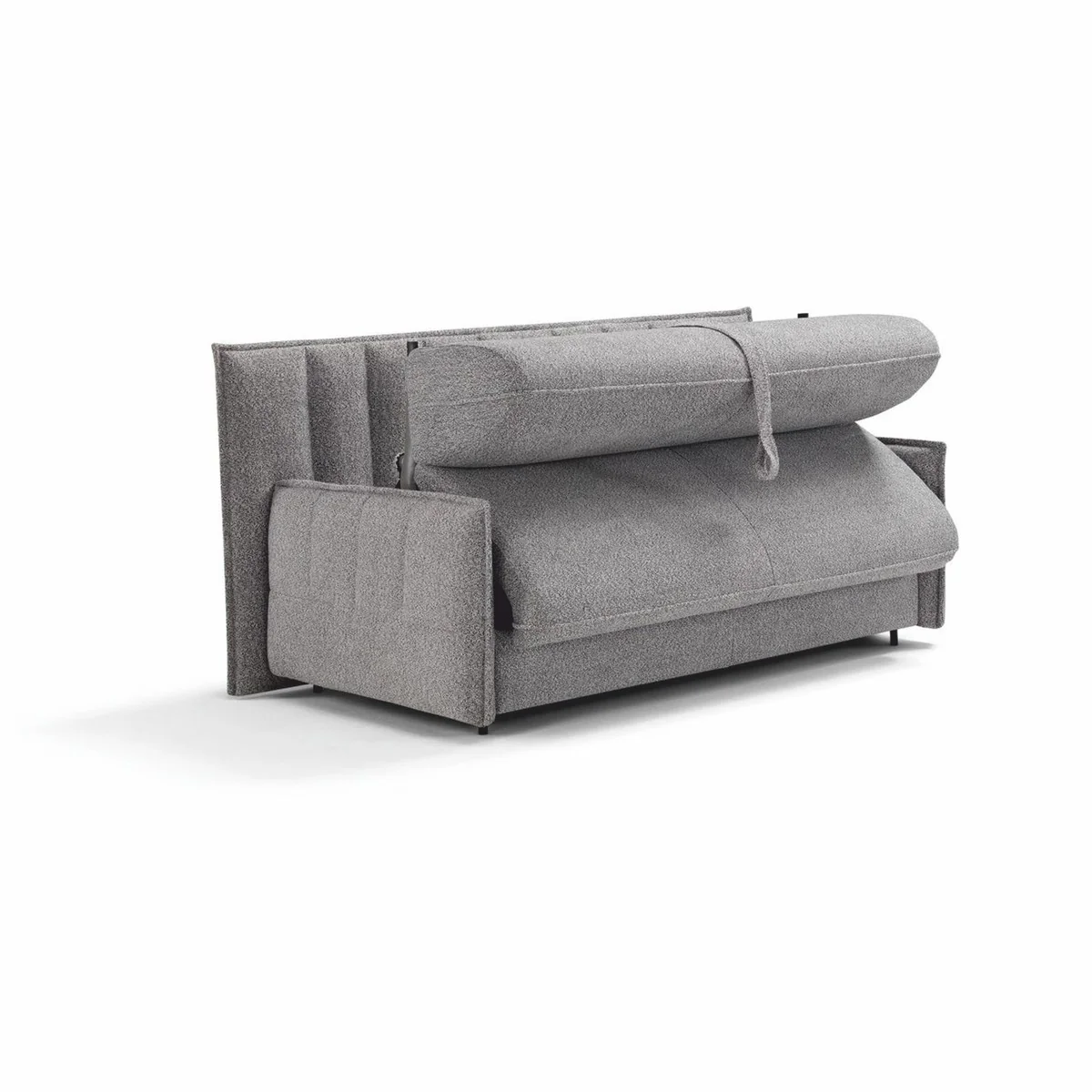 Luxus Schlafsofa Grau 220 cm - Ausklappbares Wohnzimmer Sofa