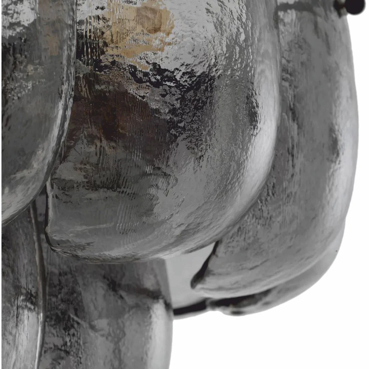 Luxus Wohnzimmer & Hotel Kronleuchter Grau / Bronze Ø 75 cm - Luxus Möbel