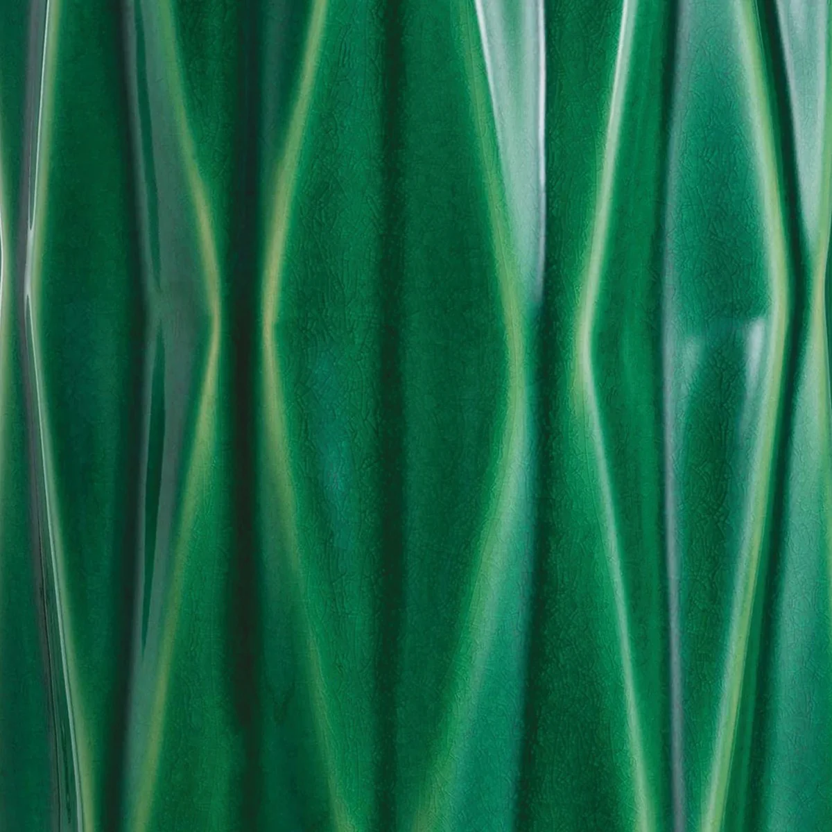 Luxus Keramik Tischleuchte Grün / Antik Messing H. 88,5 cm