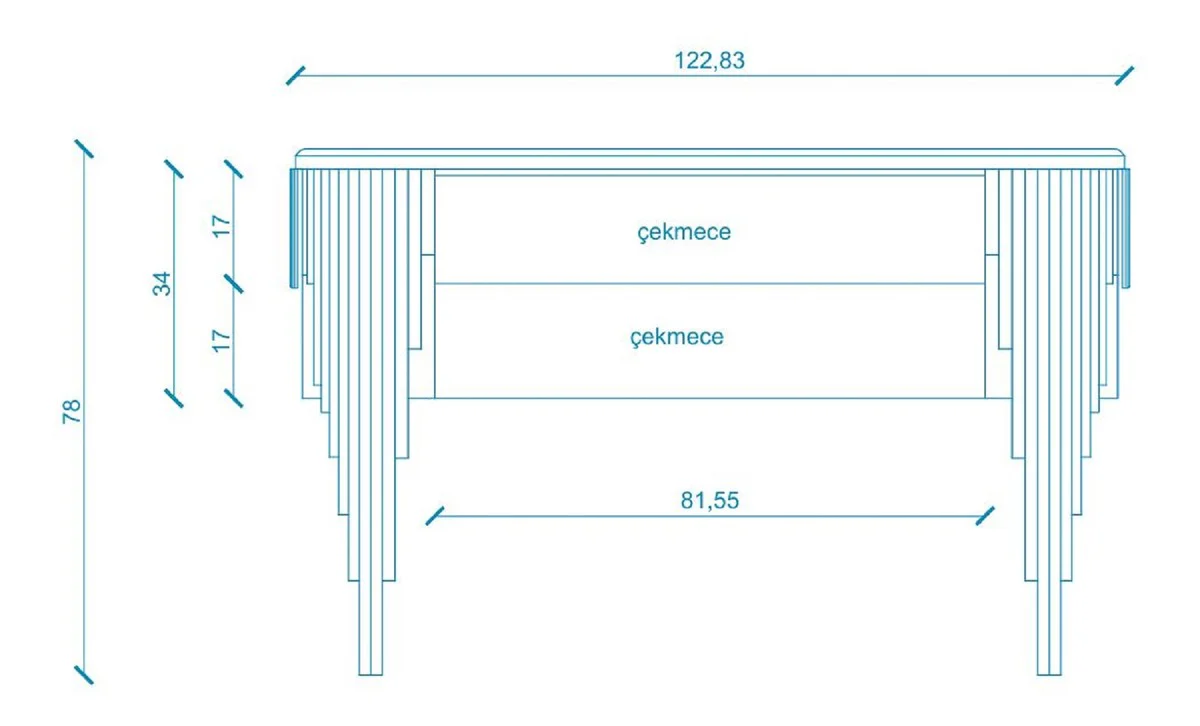 Luxus Kommode mit 2 Schubladen und Kunstmarmor Platte Schwarz / Silber - Luxus Möbel