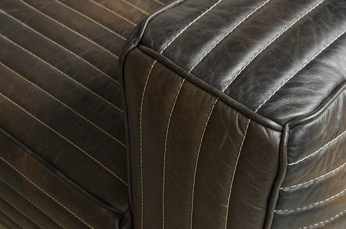 Luxus Echt Leder Sofa VLAB Leder New Fudge - 3 Sitzer - Luxus Hotel Club Möbel