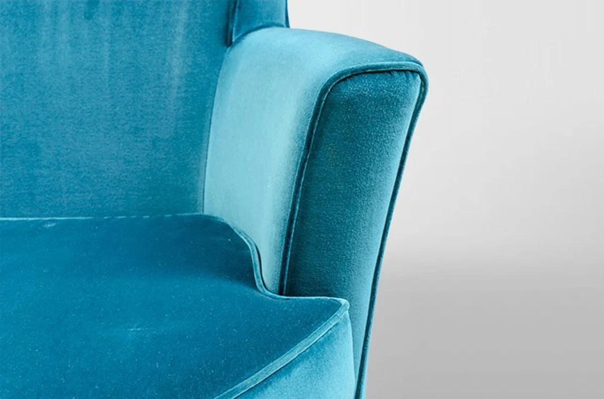 Luxus Art Deco Lounge Sessel Blau - Luxury Collection - Jugendstil - Belle Epoche